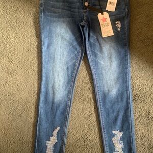 Imperial Star Blue Jeans with Distressed Details